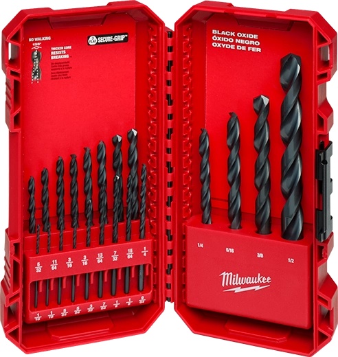 Picture of Milwaukee Electric Tool 48-89-2801 Milwaukee Electric Tool Thunderbolt® Black Oxide Drill Bit Set - 21Pc
